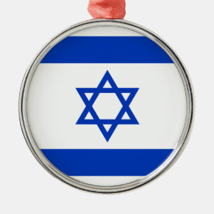 Flagge Israels Ornament Aus Metall