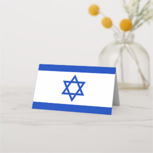Flagge Israels Platzkarte