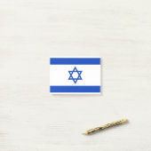 Flagge Israels Post-it Klebezettel (Auf Schreibtisch)