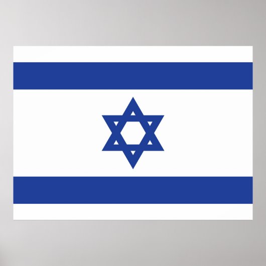 Flagge Israels Poster (Vorne)