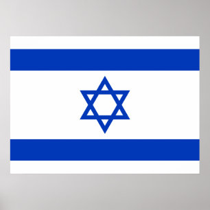 Flagge Israels Poster