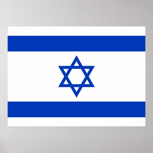 Flagge Israels Poster (Vorne)