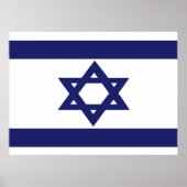 Flagge Israels Poster (Vorne)