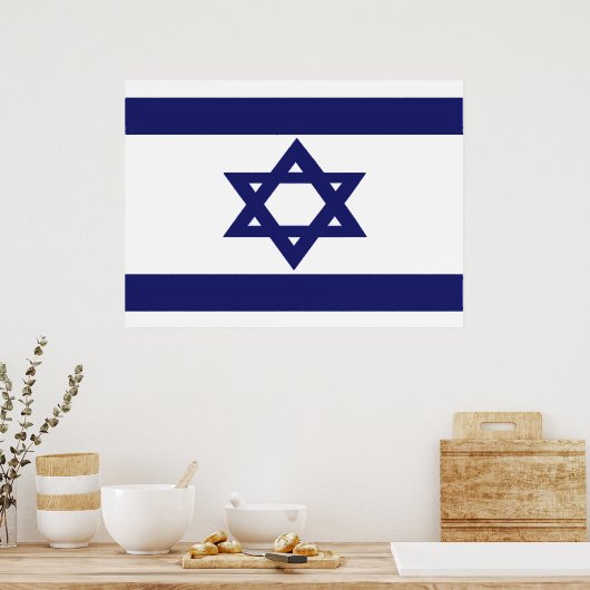 Flagge Israels Poster (Küche)
