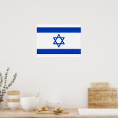 Flagge Israels Poster (Küche)