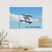 Flagge Israels Poster (Küche)