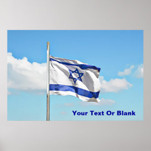 Flagge Israels Poster