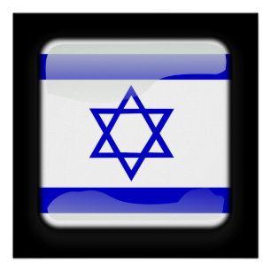 Flagge Israels Poster