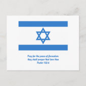 Flagge Israels, Postkarte (Vorderseite)