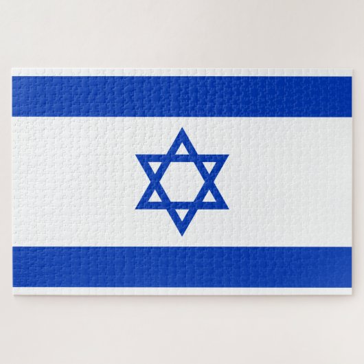 Flagge Israels Puzzle (Horizontal)