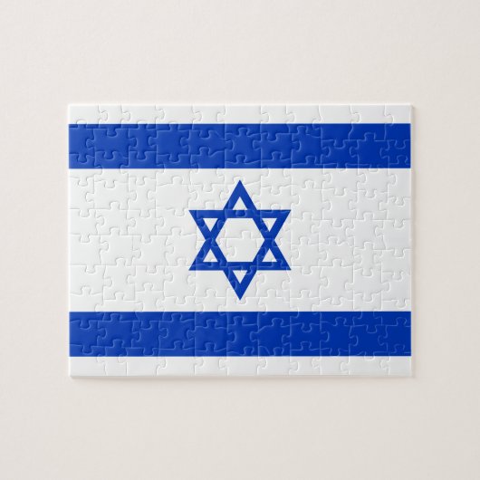 Flagge Israels Puzzle (Horizontal)