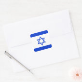Flagge Israels Quadratischer Aufkleber (Umschlag)