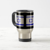 Flagge Israels Reisebecher (Vorderseite Links)