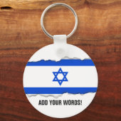 Flagge Israels Schlüsselanhänger (Vorderseite)