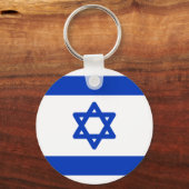 Flagge Israels Schlüsselanhänger (Vorderseite)