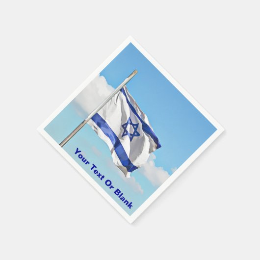 Flagge Israels Serviette (Ecke)
