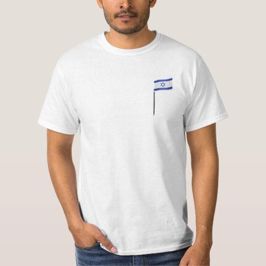 Flagge Israels T-Shirt (Vorderseite)