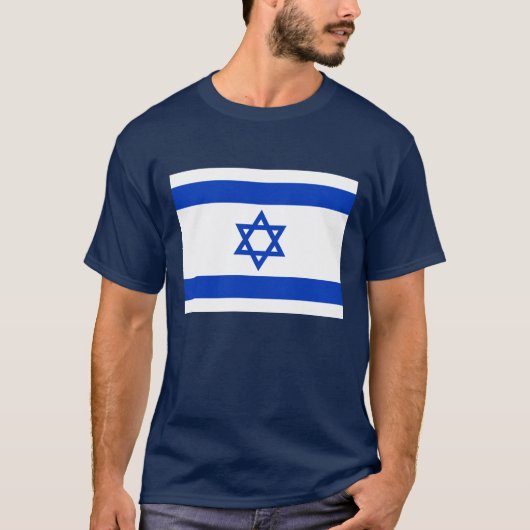 Flagge Israels T-Shirt (Vorderseite)