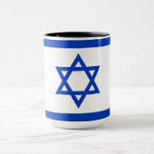 Flagge Israels Tasse (Zentrum)