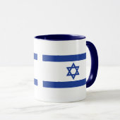 Flagge Israels Tasse (VorderseiteRechts)