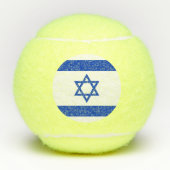 Flagge Israels Tennisbälle (Vorderseite)