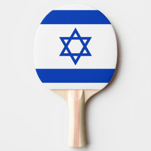 Flagge Israels Tischtennis Schläger