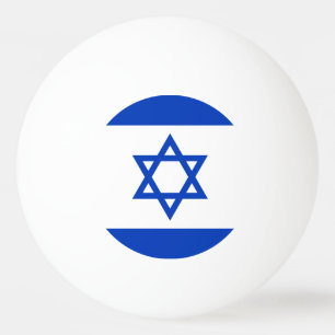 Flagge Israels Tischtennisball