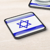 Flagge Israels Untersetzer (Linke Seite)