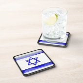 Flagge Israels Untersetzer (Rechte Seite)