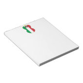 Flagge Italiens Angel Notizblock (angewinkelt)