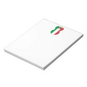 Flagge Italiens Angel Notizblock (Rotiert)