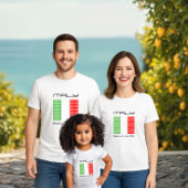 Flagge Italiens Baby T-shirt