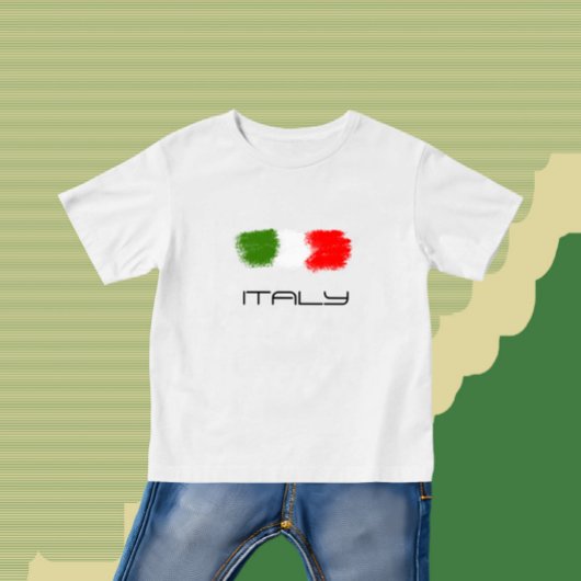 Flagge Italiens Baby T-shirt