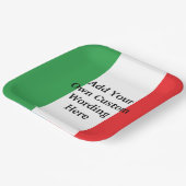Flagge Italiens Buon Compleanno oder Anniversario Pappteller (Gewinkelt)