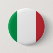 Flagge Italiens Button (Vorderseite)