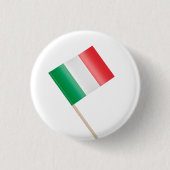 Flagge Italiens Button (Vorderseite)
