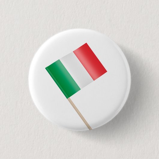 Flagge Italiens Button (Vorderseite)