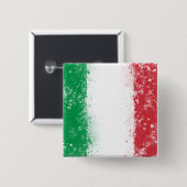 Flagge Italiens Button (Vorne & Hinten)