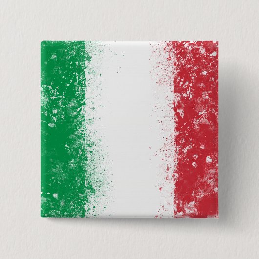 Flagge Italiens Button (Vorderseite)