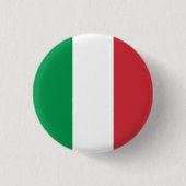 Flagge Italiens Button (Vorderseite)