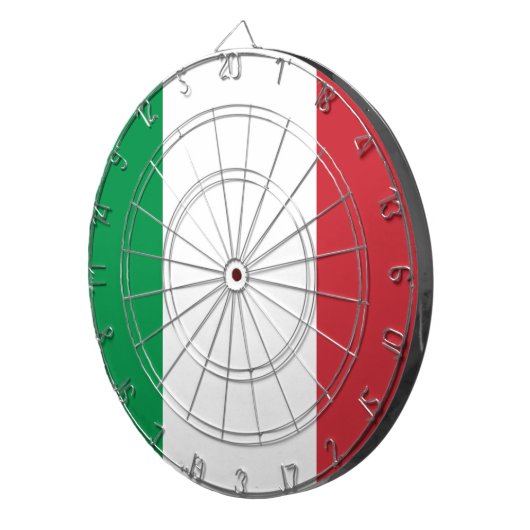 Flagge Italiens Dartscheibe (Vorderseite rechts)