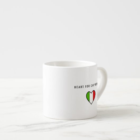 Flagge Italiens Espressotasse (Vorderseite Rechts)