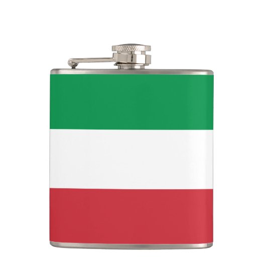 Flagge Italiens Flachmann (Vorderseite)