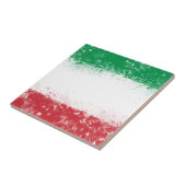 Flagge Italiens Fliese (Seite)