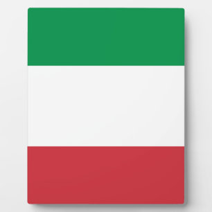 Flagge Italiens Fotoplatte