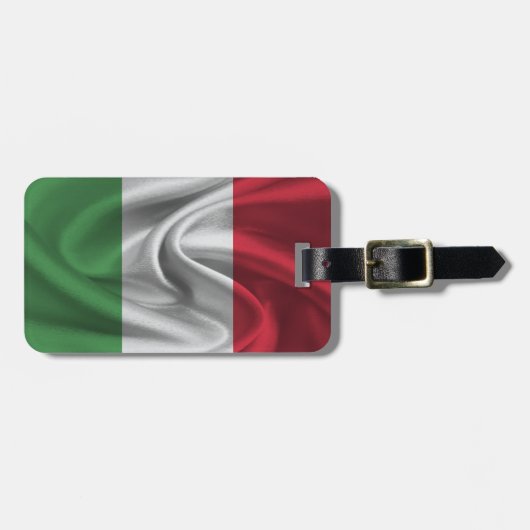 Flagge Italiens Gepäckanhänger (Vorderseite horizontal)