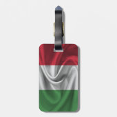 Flagge Italiens Gepäckanhänger (Rückseite vertikal)