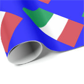 Flagge Italiens Geschenkpapier (Rolleneckpunkt)