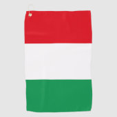 Flagge Italiens Golfhandtuch (Vorderseite)