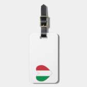 Flagge Italiens Herz Gepäckanhänger (Vorderseite vertikal)